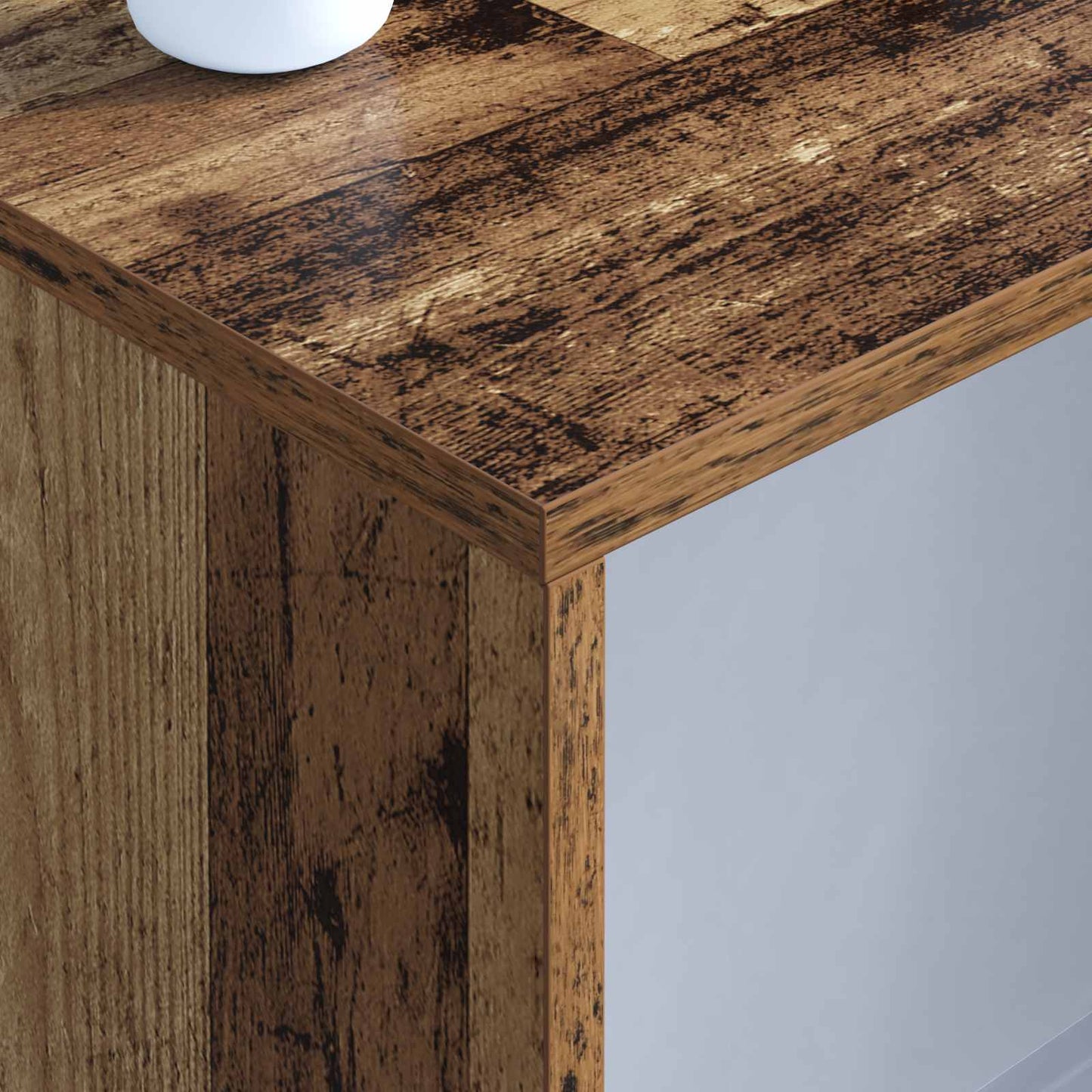vidaXL Wandtisch Wandmontiert Altholz 100 x 45 x 30 cm Holzwerkstoff