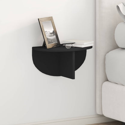 vidaXL Wandregal Wandmontiert Schwarz 38 x 19 x 19 cm Holzwerkstoff