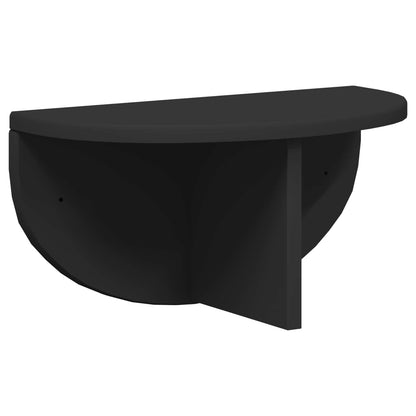 vidaXL Wandregal Wandmontiert Schwarz 38 x 19 x 19 cm Holzwerkstoff