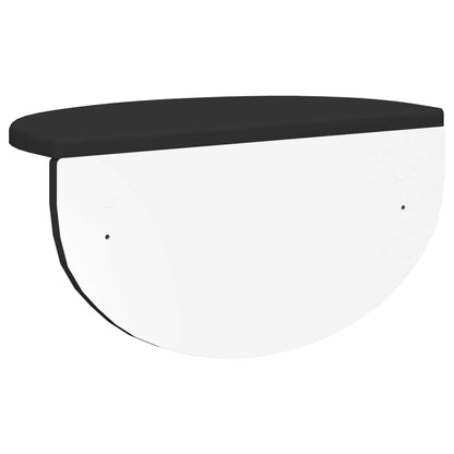 vidaXL Wandregal Wandmontiert Schwarz 38 x 19 x 19 cm Holzwerkstoff