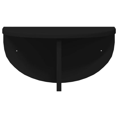 vidaXL Wandregal Wandmontiert Schwarz 38 x 19 x 19 cm Holzwerkstoff