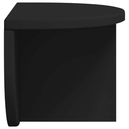 vidaXL Wandregal Wandmontiert Schwarz 38 x 19 x 19 cm Holzwerkstoff