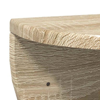 vidaXL Wandregal Sonoma-Eiche 38 x 19 x 19 cm Holzwerkstoff
