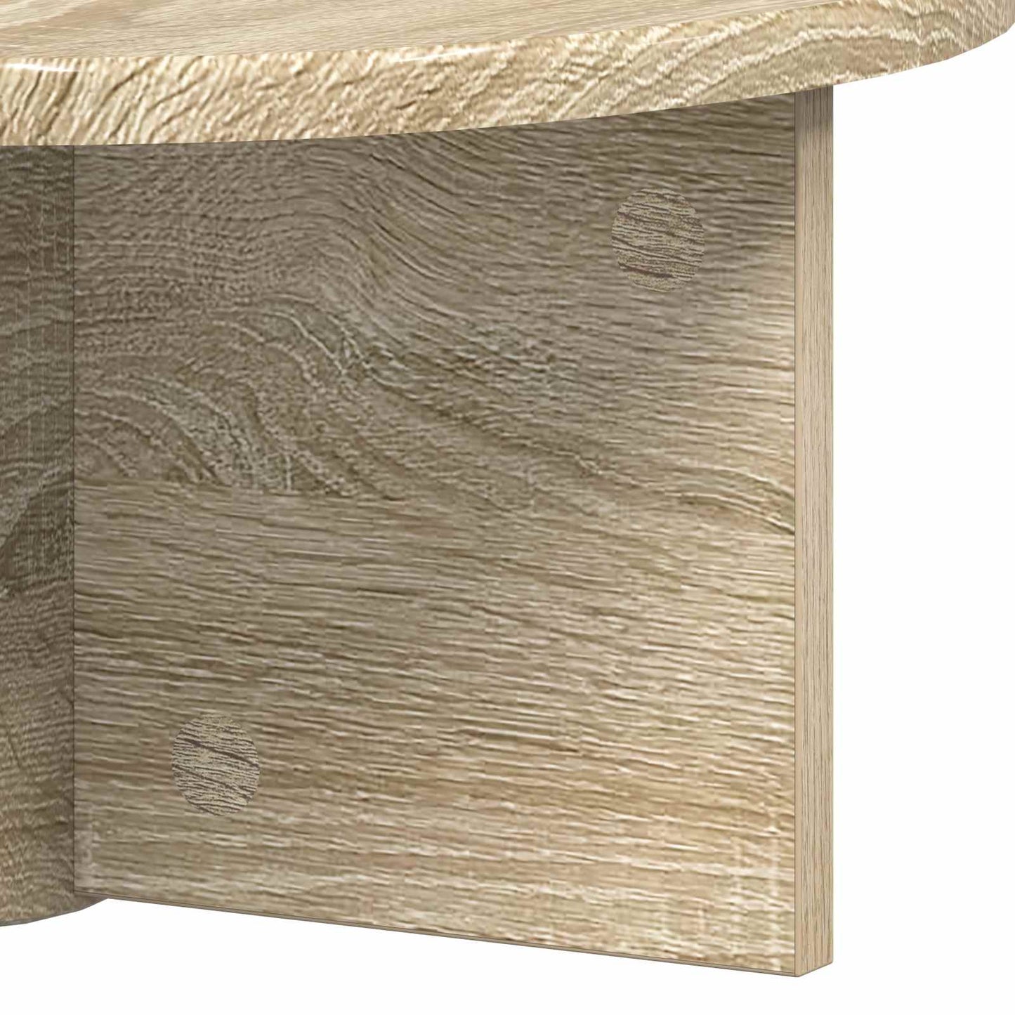 vidaXL Wandregal 2 pcs Sonoma-Eiche 38 x 19 x 19 cm Holzwerkstoff