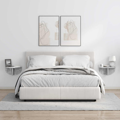 vidaXL Wandregal Wandmontiert Beton Grau 38 x 19 x 19 cm Holzwerkstoff