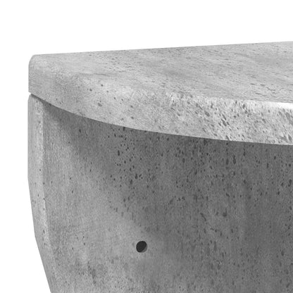 vidaXL Wandregal 2 pcs Beton Grau 38 x 19 x 19 cm Holzwerkstoff