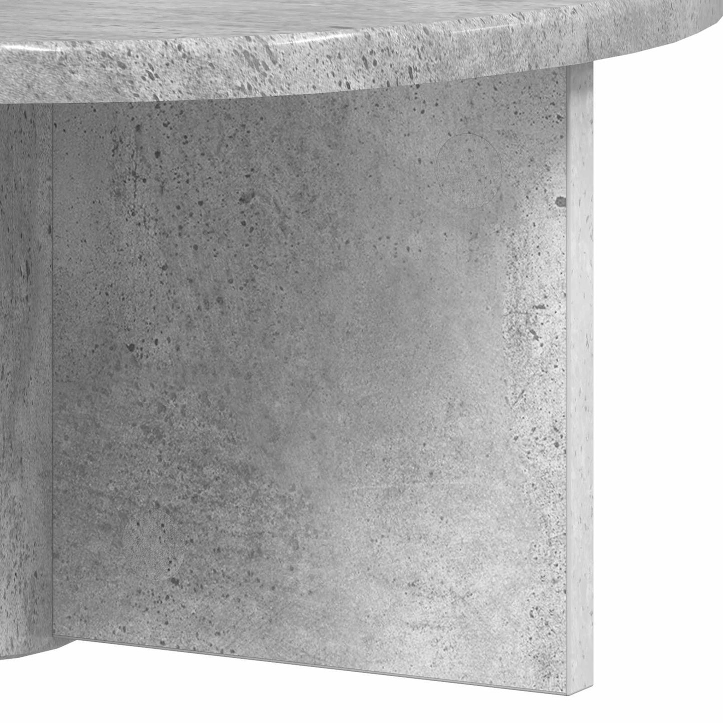 vidaXL Wandregal 2 pcs Beton Grau 38 x 19 x 19 cm Holzwerkstoff