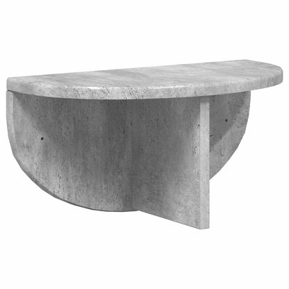 vidaXL Wandregal 2 pcs Beton Grau 38 x 19 x 19 cm Holzwerkstoff