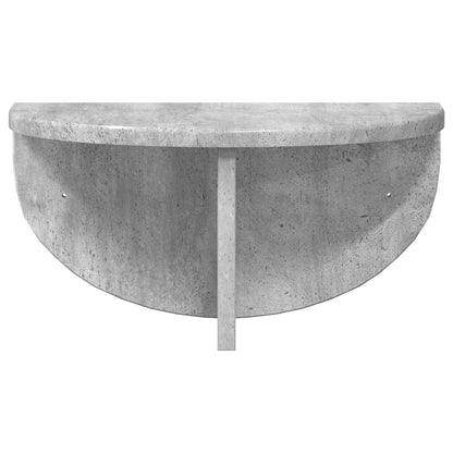 vidaXL Wandregal 2 pcs Beton Grau 38 x 19 x 19 cm Holzwerkstoff