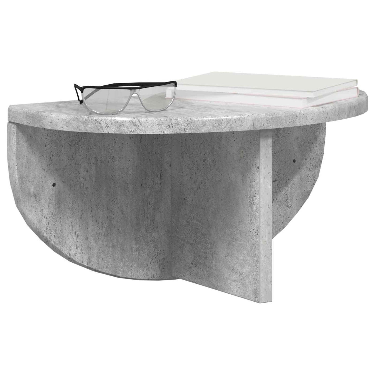 vidaXL Wandregal 2 pcs Beton Grau 38 x 19 x 19 cm Holzwerkstoff