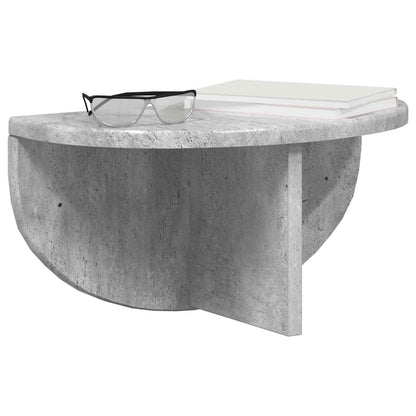 vidaXL Wandregal 2 pcs Beton Grau 38 x 19 x 19 cm Holzwerkstoff
