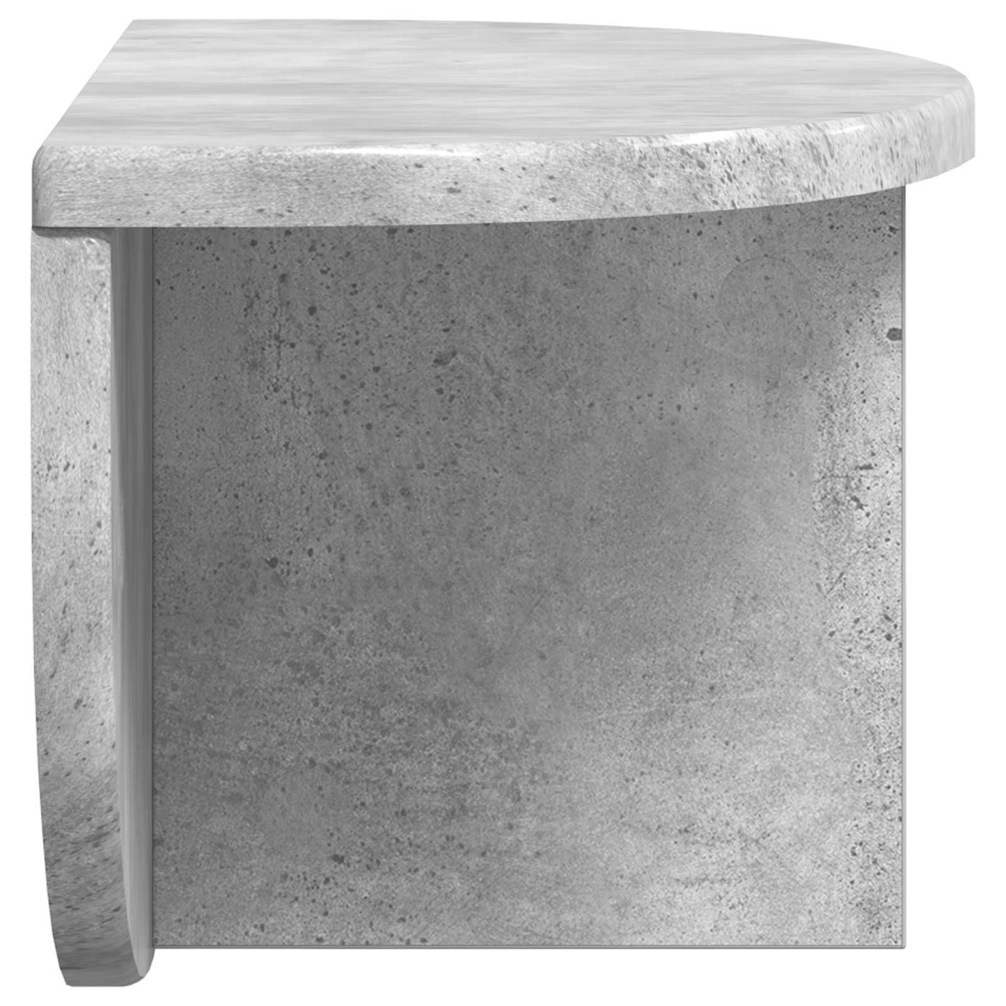 vidaXL Wandregal 2 pcs Beton Grau 38 x 19 x 19 cm Holzwerkstoff