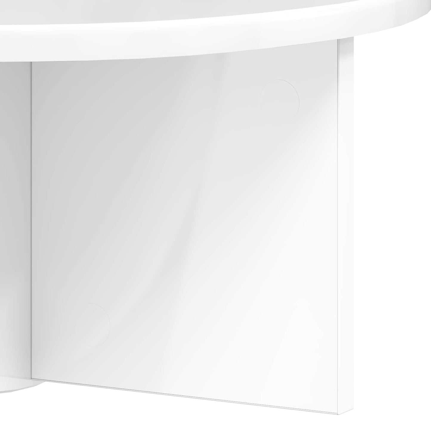vidaXL Wandregal Hochglanz Weiß 38 x 19 x 19 cm Holzwerkstoff