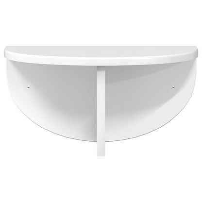 vidaXL Wandregal Hochglanz Weiß 38 x 19 x 19 cm Holzwerkstoff