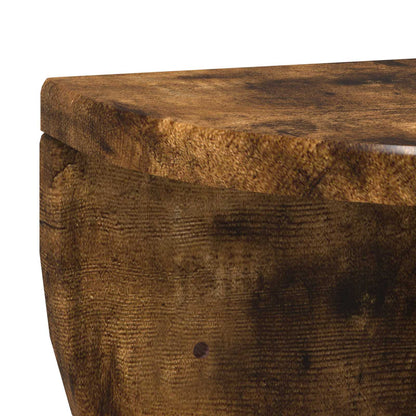 vidaXL Wandregal Geräucherte Eiche 38 x 19 x 19 cm Holzwerkstoff