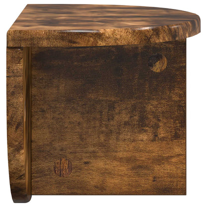 vidaXL Wandregal Geräucherte Eiche 38 x 19 x 19 cm Holzwerkstoff