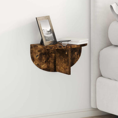 Wandregal 2 pcs Geräucherte Eiche 38 x 19 x 19 cm Holzwerkstoff