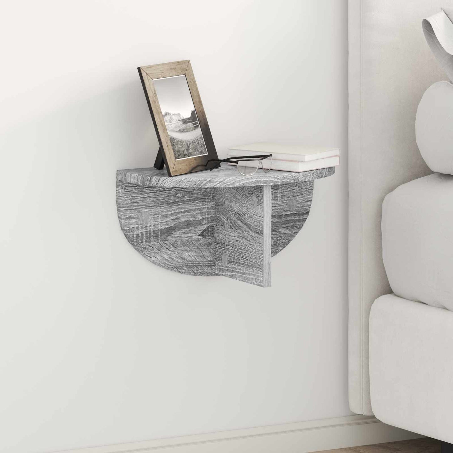 Wandregal 2 pcs Graues Sonoma 38 x 19 x 19 cm Holzwerkstoff