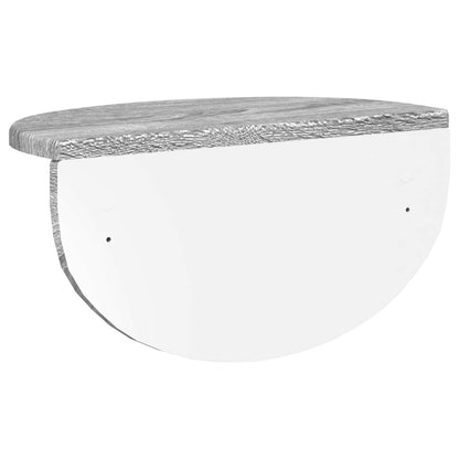 Wandregal 2 pcs Graues Sonoma 38 x 19 x 19 cm Holzwerkstoff