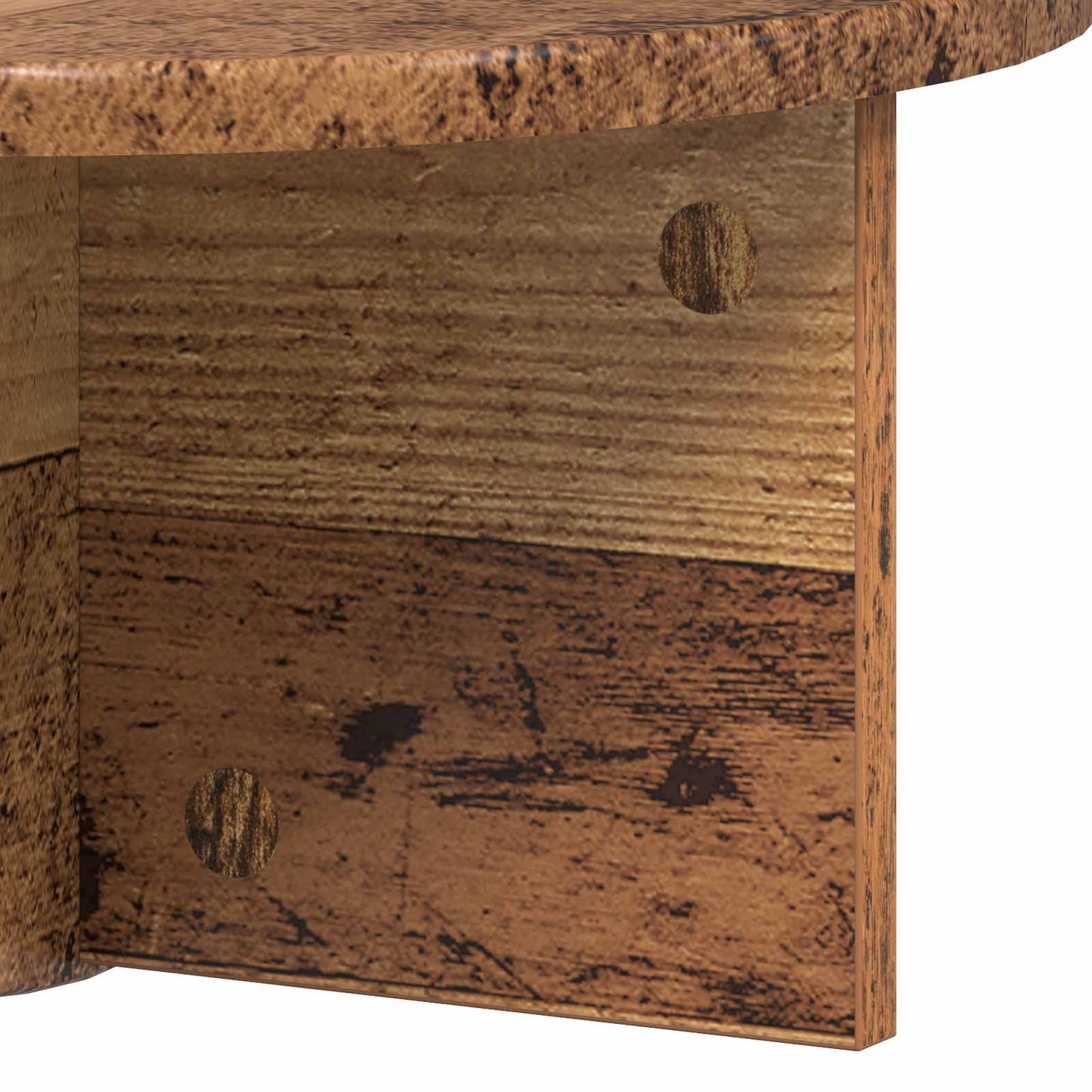 vidaXL Wandregal 2 pcs Altholz 38 x 19 x 19 cm Holzwerkstoff