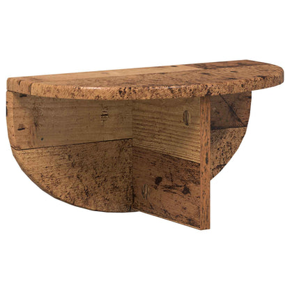 vidaXL Wandregal 2 pcs Altholz 38 x 19 x 19 cm Holzwerkstoff
