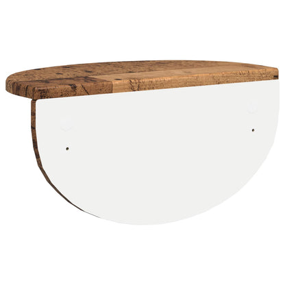 vidaXL Wandregal 2 pcs Altholz 38 x 19 x 19 cm Holzwerkstoff