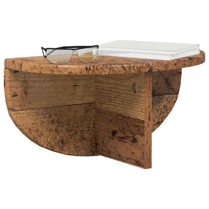 vidaXL Wandregal 2 pcs Altholz 38 x 19 x 19 cm Holzwerkstoff