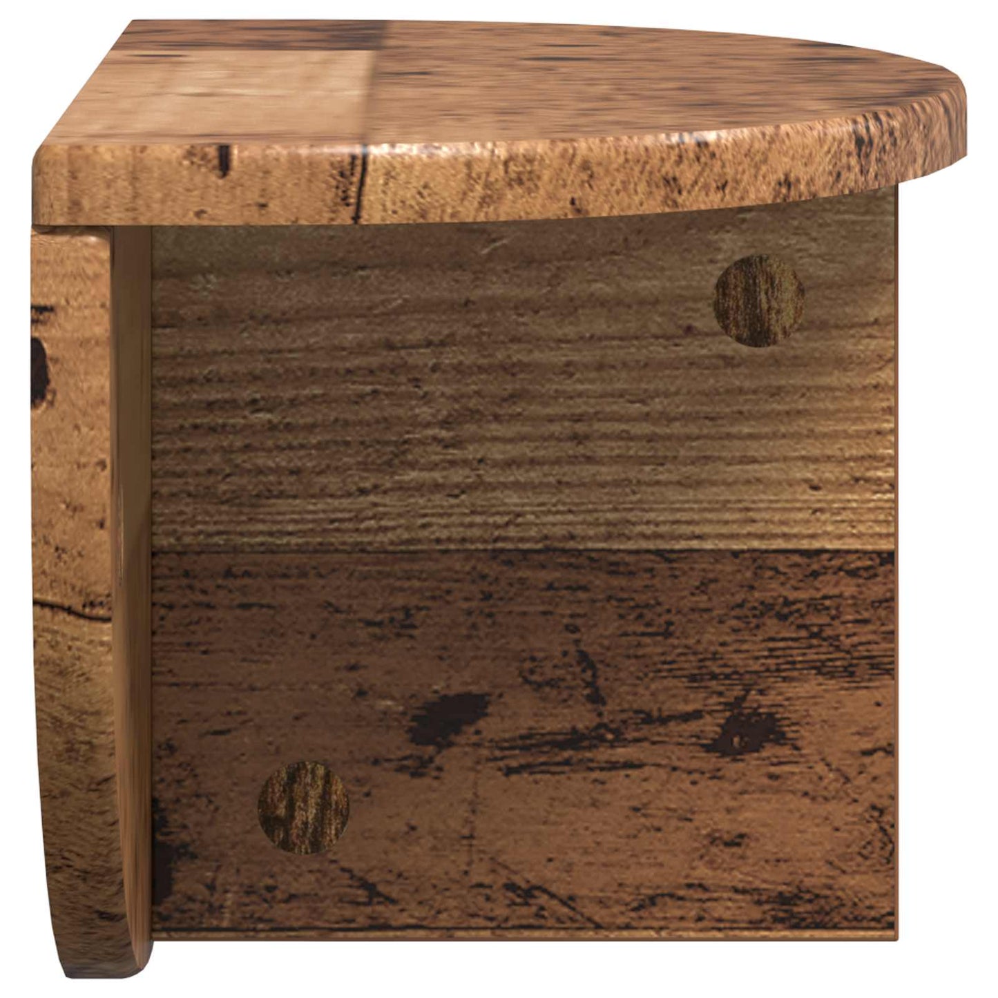 vidaXL Wandregal 2 pcs Altholz 38 x 19 x 19 cm Holzwerkstoff