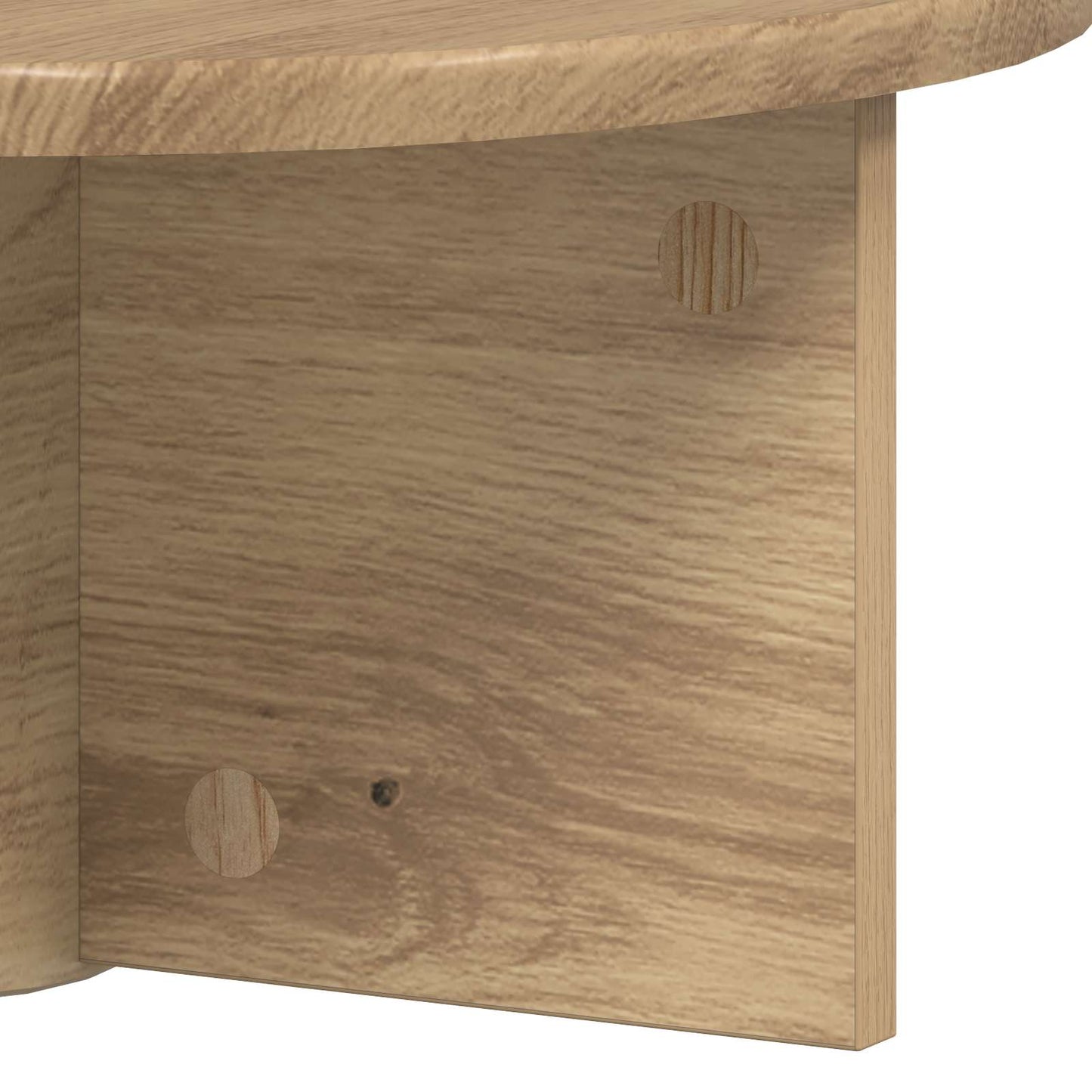 vidaXL Wandregal 2 pcs Artisan-Eiche 38 x 19 x 19 cm Holzwerkstoff