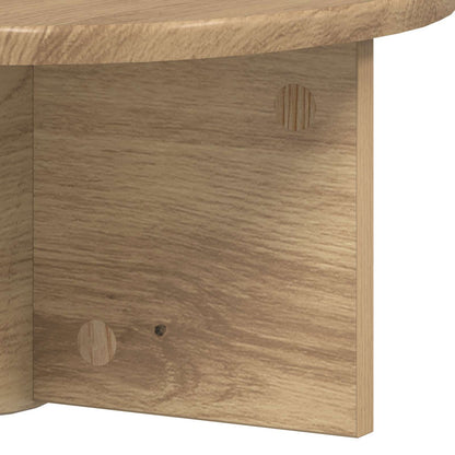 vidaXL Wandregal 2 pcs Artisan-Eiche 38 x 19 x 19 cm Holzwerkstoff