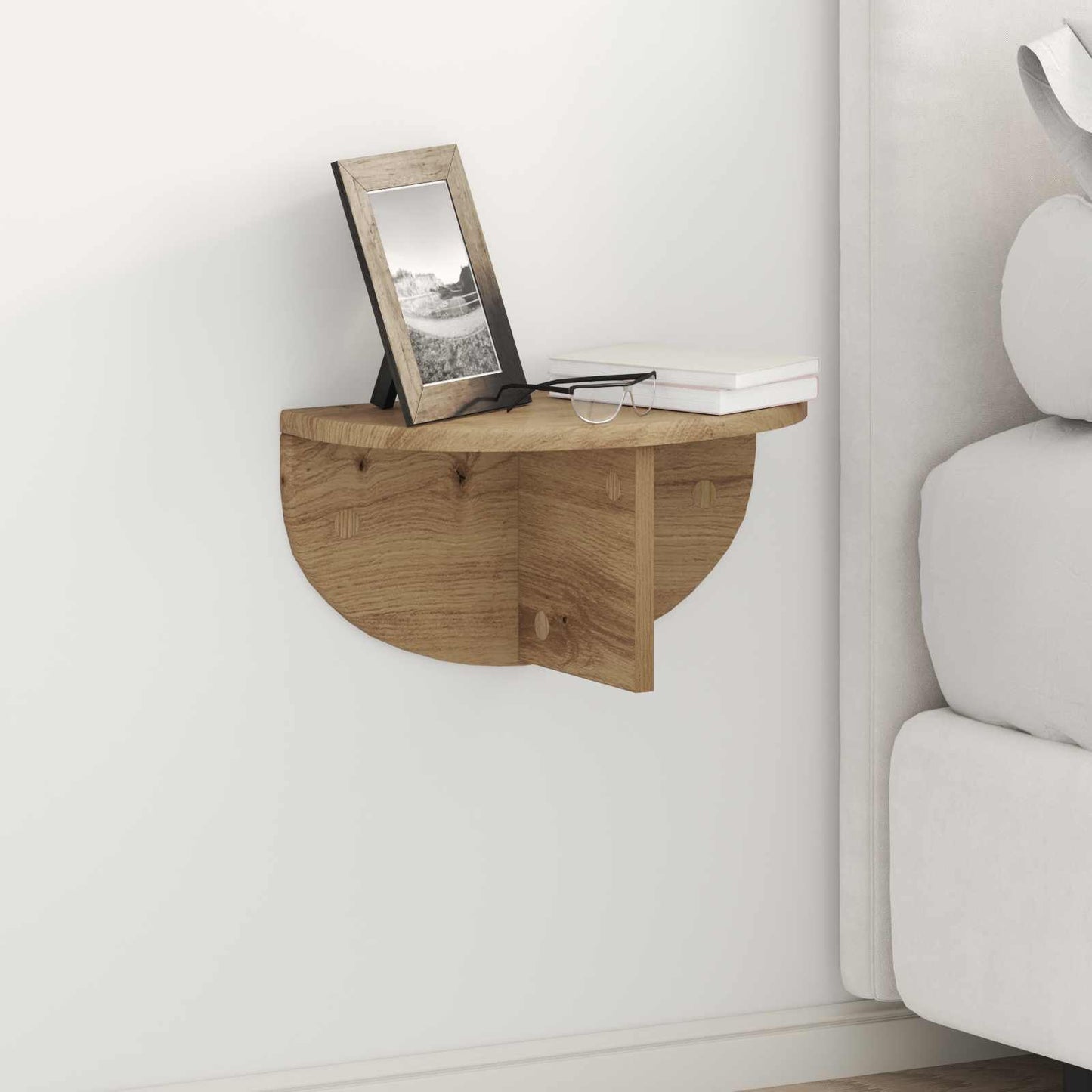 vidaXL Wandregal 2 pcs Artisan-Eiche 38 x 19 x 19 cm Holzwerkstoff