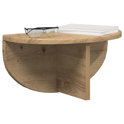 vidaXL Wandregal 2 pcs Artisan-Eiche 38 x 19 x 19 cm Holzwerkstoff