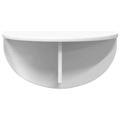 vidaXL Wandregal Wandmontiert Weiß 48 x 24 x 24 cm Holzwerkstoff