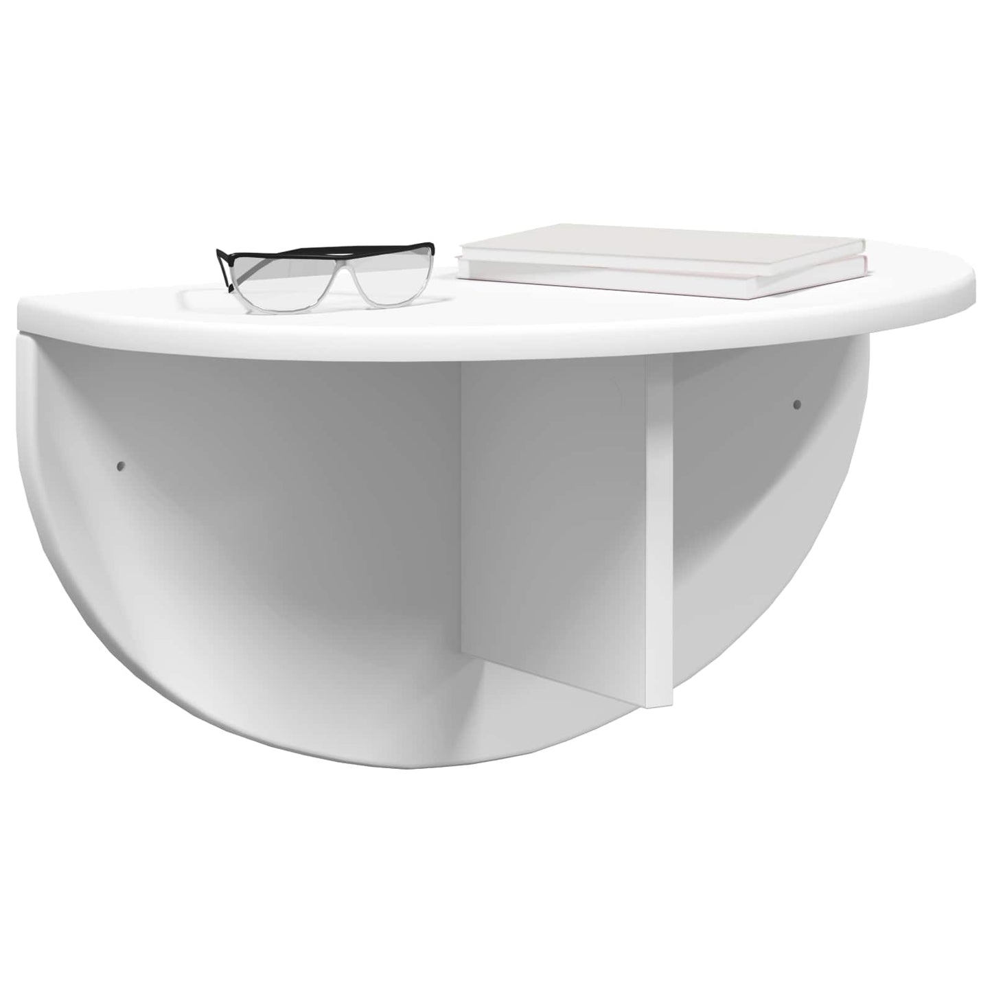 vidaXL Wandregal Wandmontiert Weiß 48 x 24 x 24 cm Holzwerkstoff