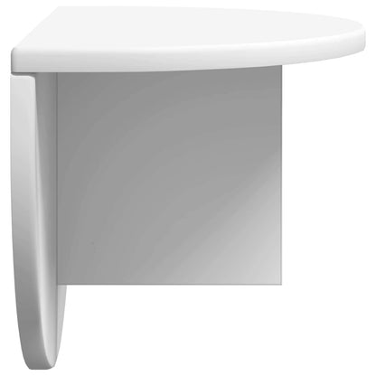 vidaXL Wandregal Wandmontiert Weiß 48 x 24 x 24 cm Holzwerkstoff