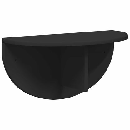 vidaXL Wandregal Wandmontiert Schwarz 48 x 24 x 24 cm Holzwerkstoff
