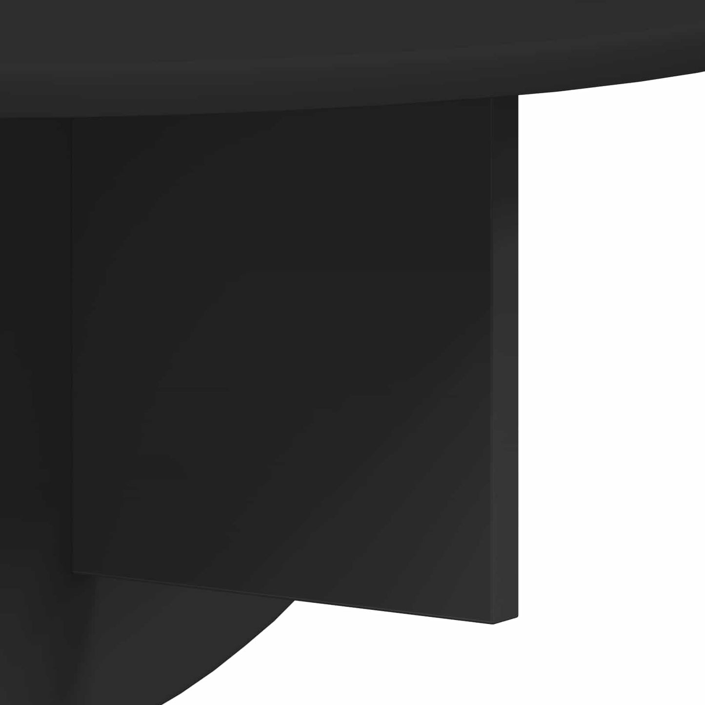 vidaXL Wandregal 2 pcs Schwarz 48 x 24 x 24 cm Holzwerkstoff