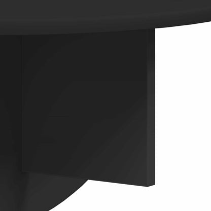 vidaXL Wandregal 2 pcs Schwarz 48 x 24 x 24 cm Holzwerkstoff