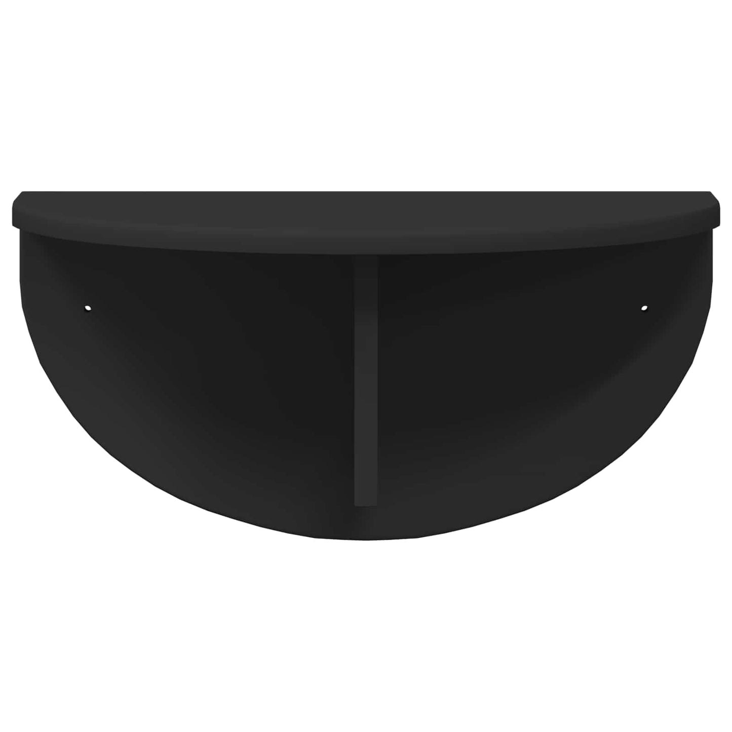 vidaXL Wandregal 2 pcs Schwarz 48 x 24 x 24 cm Holzwerkstoff