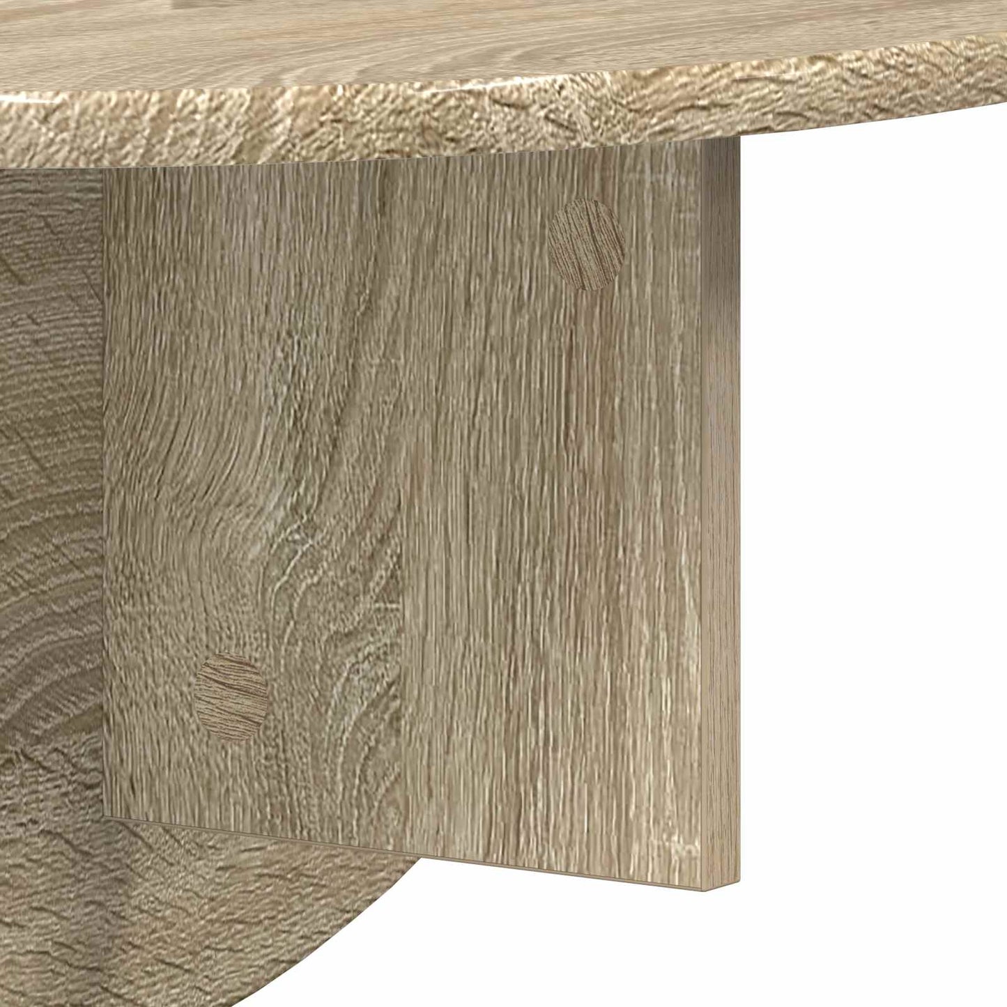 Wandregal 2 pcs Sonoma-Eiche 48 x 24 x 24 cm Holzwerkstoff