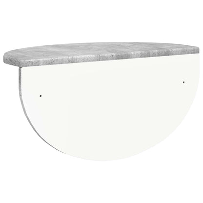 vidaXL Wandregal Wandmontiert Beton Grau 48 x 24 x 24 cm Holzwerkstoff