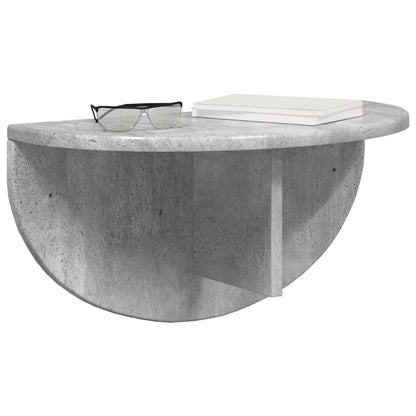 vidaXL Wandregal Wandmontiert Beton Grau 48 x 24 x 24 cm Holzwerkstoff