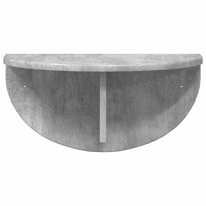 Wandregal 2 pcs Beton Grau 48 x 24 x 24 cm Holzwerkstoff
