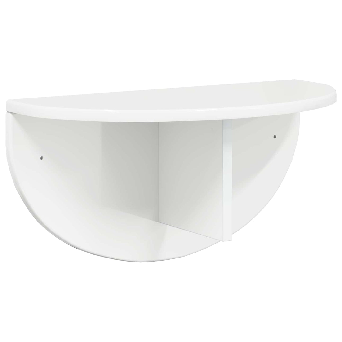 vidaXL Wandregal Hochglanz Weiß 48 x 24 x 24 cm Holzwerkstoff