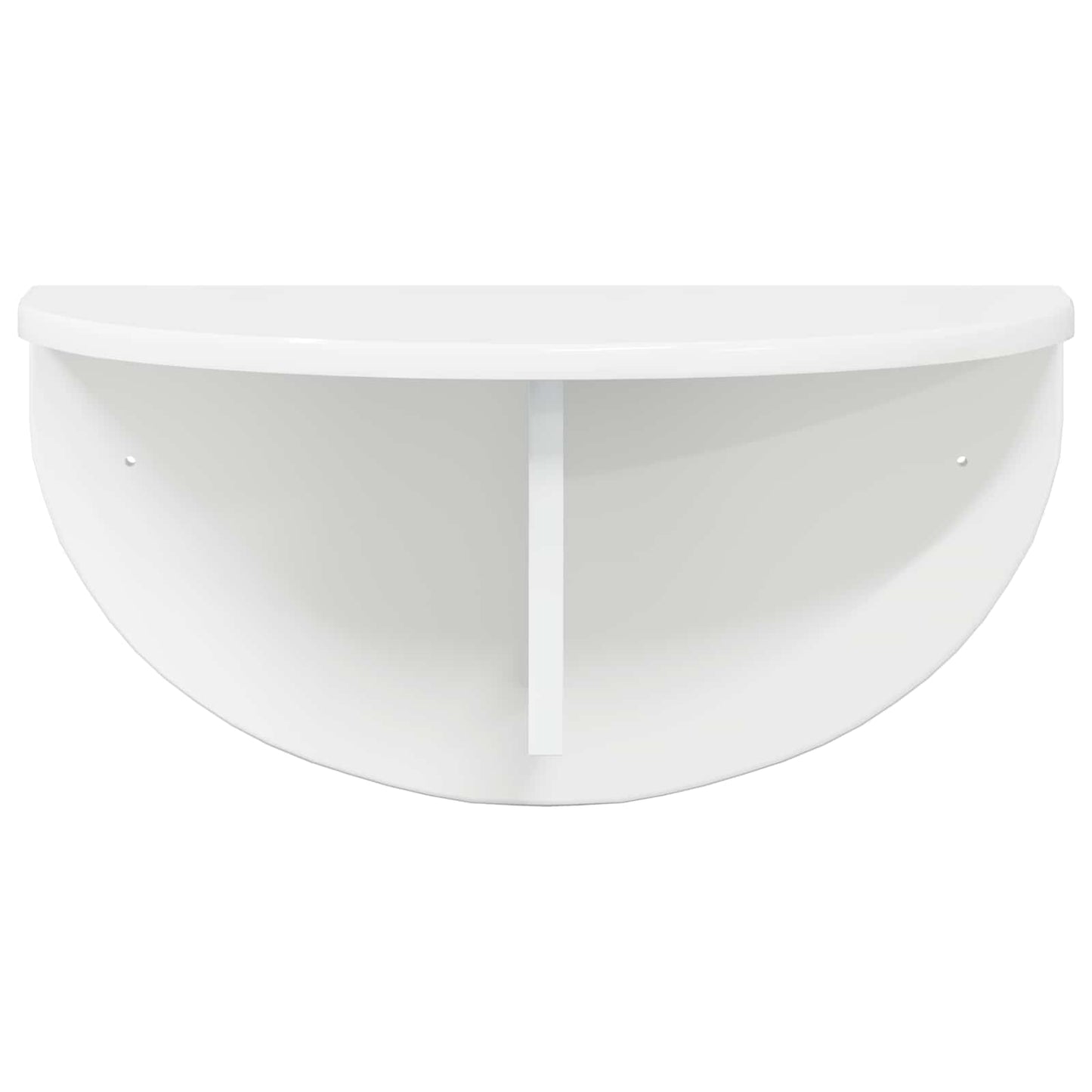 vidaXL Wandregal Hochglanz Weiß 48 x 24 x 24 cm Holzwerkstoff