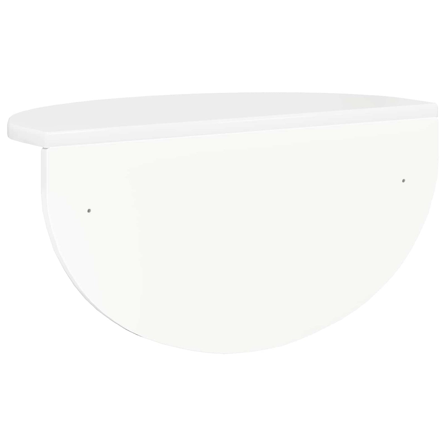vidaXL Wandregal 2 pcs Hochglanz Weiß 48 x 24 x 24 cm Holzwerkstoff