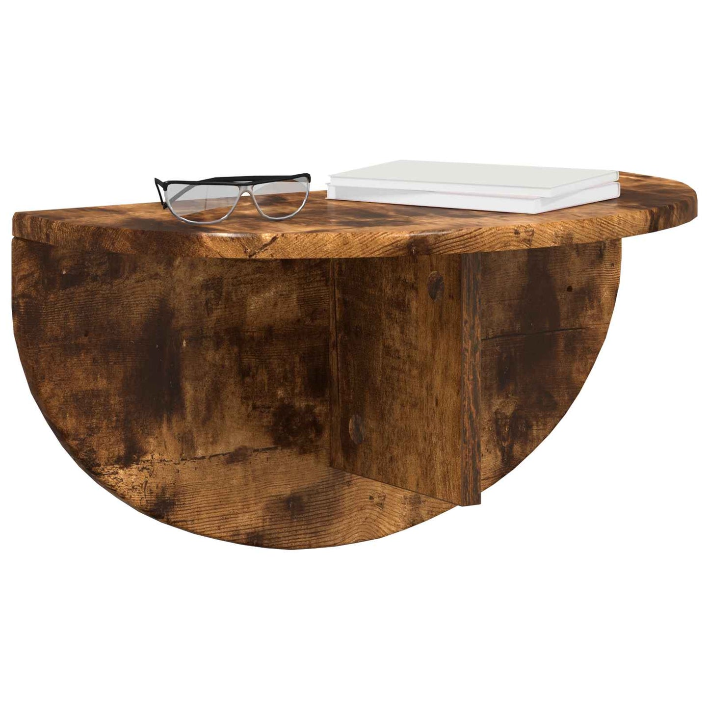 Wandregal Geräucherte Eiche 48 x 24 x 24 cm Holzwerkstoff