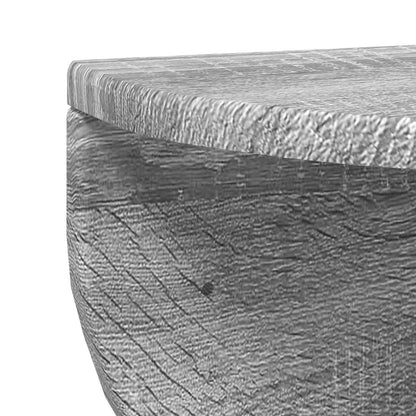 vidaXL Wandregal 2 pcs Graues Sonoma 48 x 24 x 24 cm Holzwerkstoff