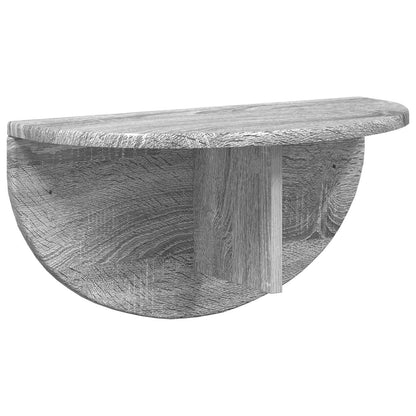 vidaXL Wandregal 2 pcs Graues Sonoma 48 x 24 x 24 cm Holzwerkstoff
