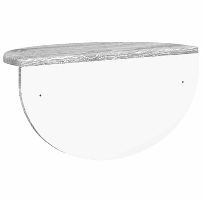 vidaXL Wandregal 2 pcs Graues Sonoma 48 x 24 x 24 cm Holzwerkstoff